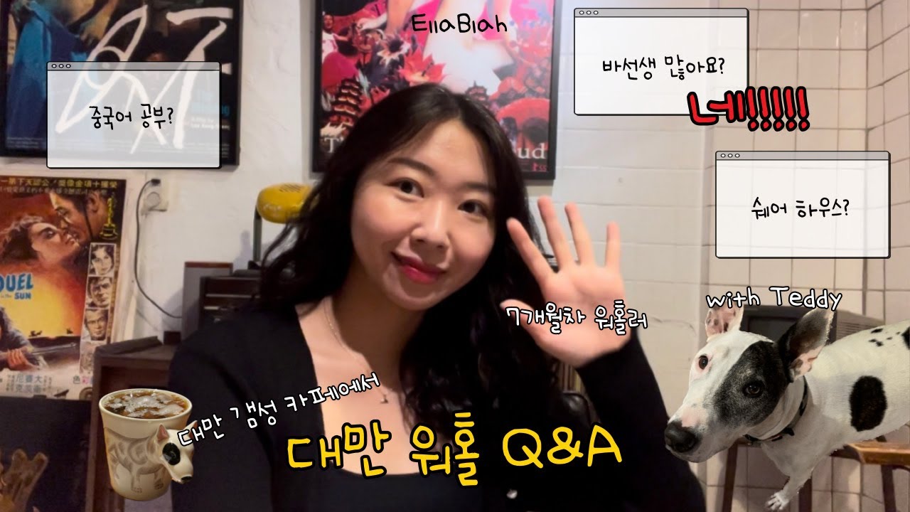 [대만🇹🇼 워홀러의 브이로그] 2023 대만 워킹홀리데이 큐앤에이(Q&A)ㅣ타임라인과 귀여운 강아지가 있으니 두려워 말아요~