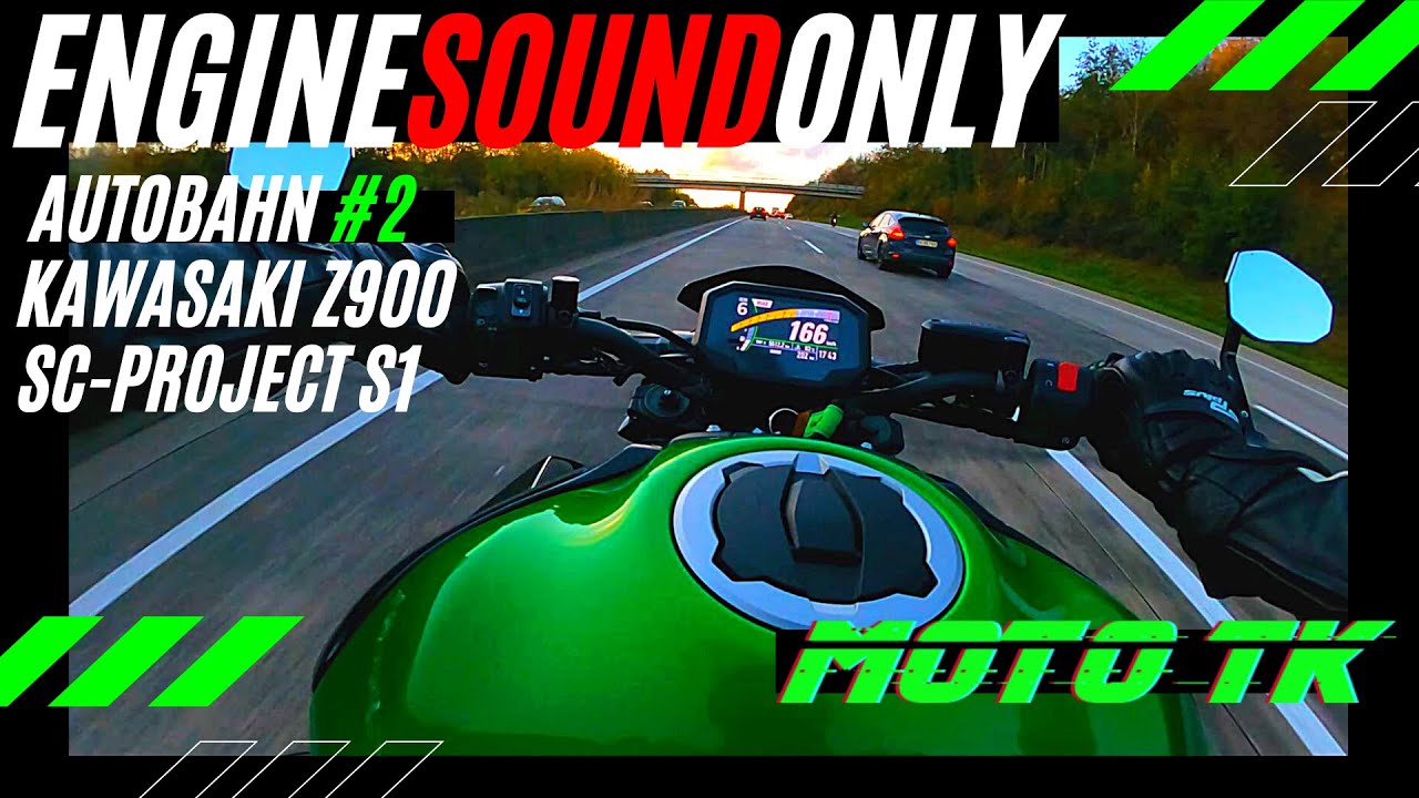 POV Ride German AUTOBAHN#2 - PURE SOUND | Kawasaki Z900 | SC-Project S1 | MotoTK [4K]