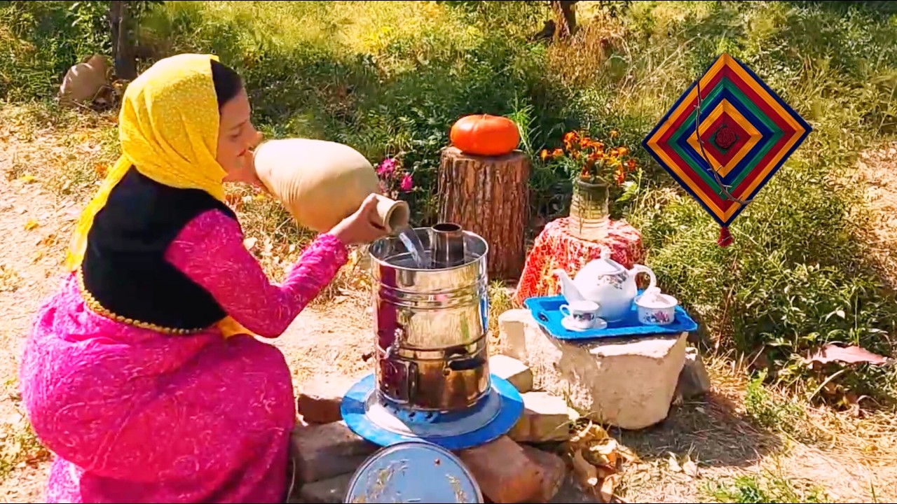 How to Make Traditional Tahini Outdoors | From Sesame to Cream