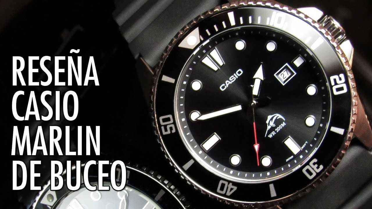 Reseña Casio Marlin / Duro MDV-106 Reloj de Buceo en Español