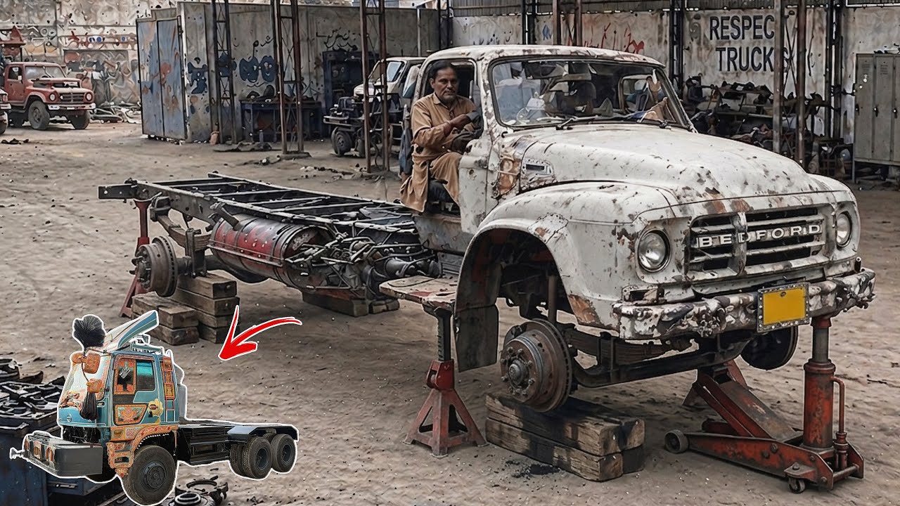 Scrap to Beast! Old Bedford Truck Rebuilt into a Powerful Japanese Dumper
