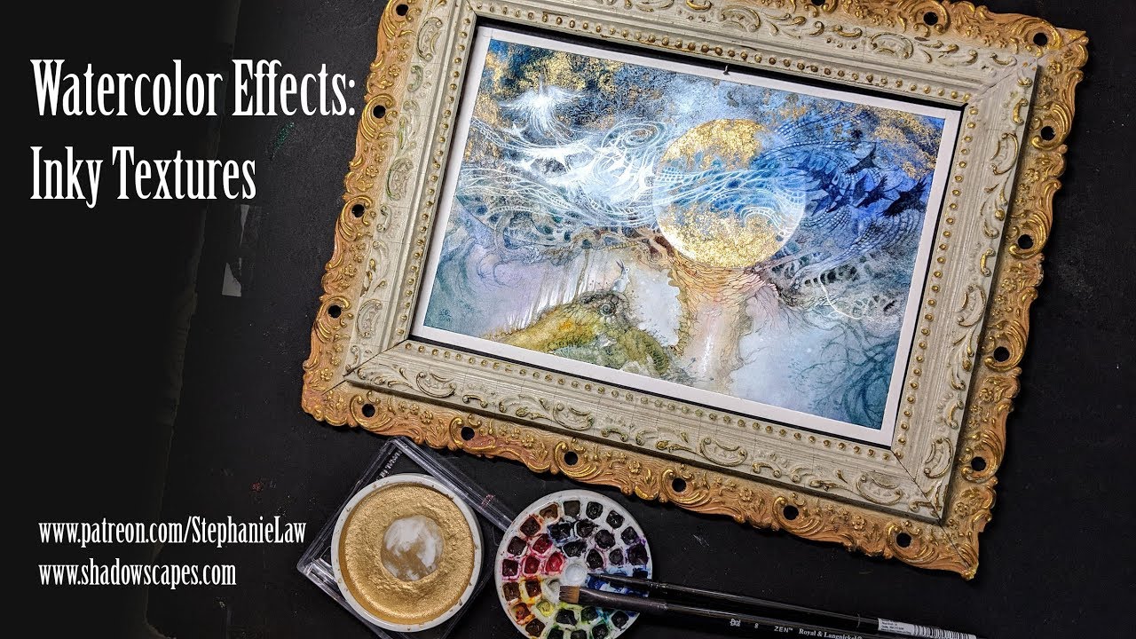 Watercolor Effects! Inky Textures Part I