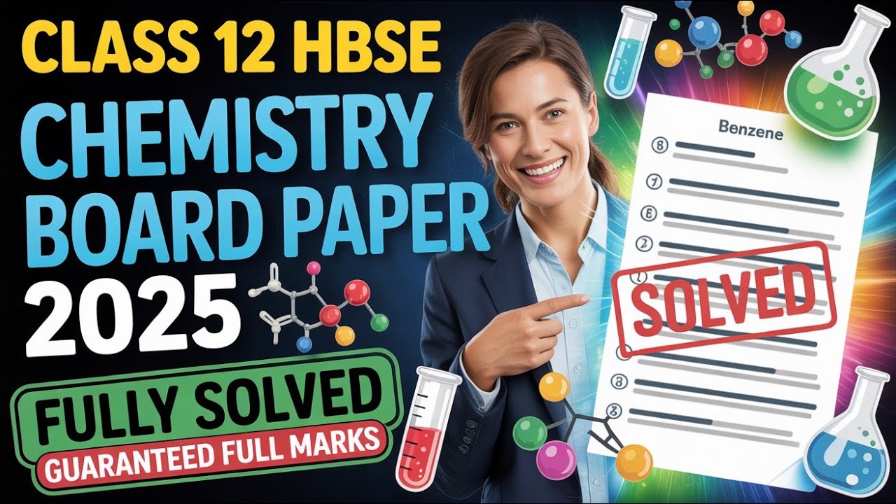 Class 12 HBSE Chemistry Board Paper 2025 | Fully Solved | Guaranteed Full Marks