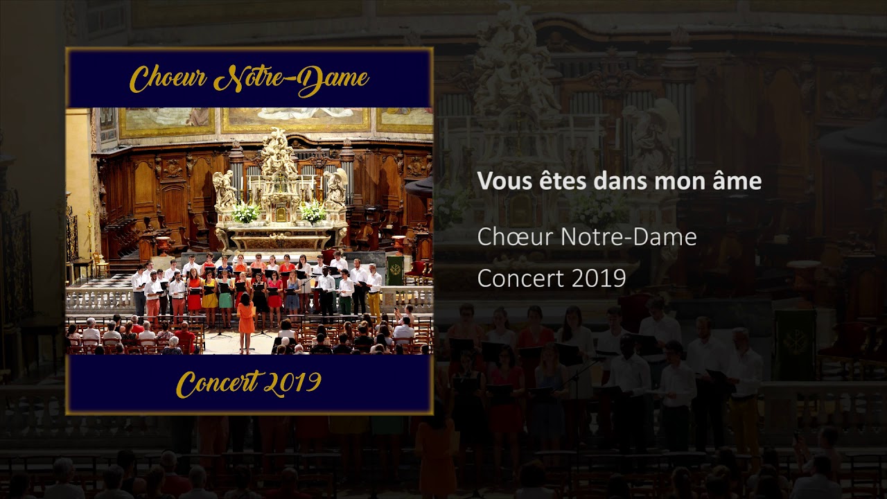 Vous êtes dans mon âme