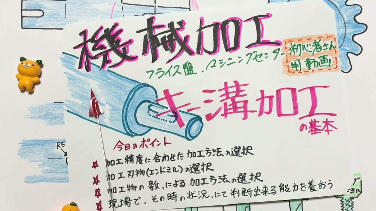 【キー溝加工の基本】ものづくりマイスター　機械加工　岡崎光重