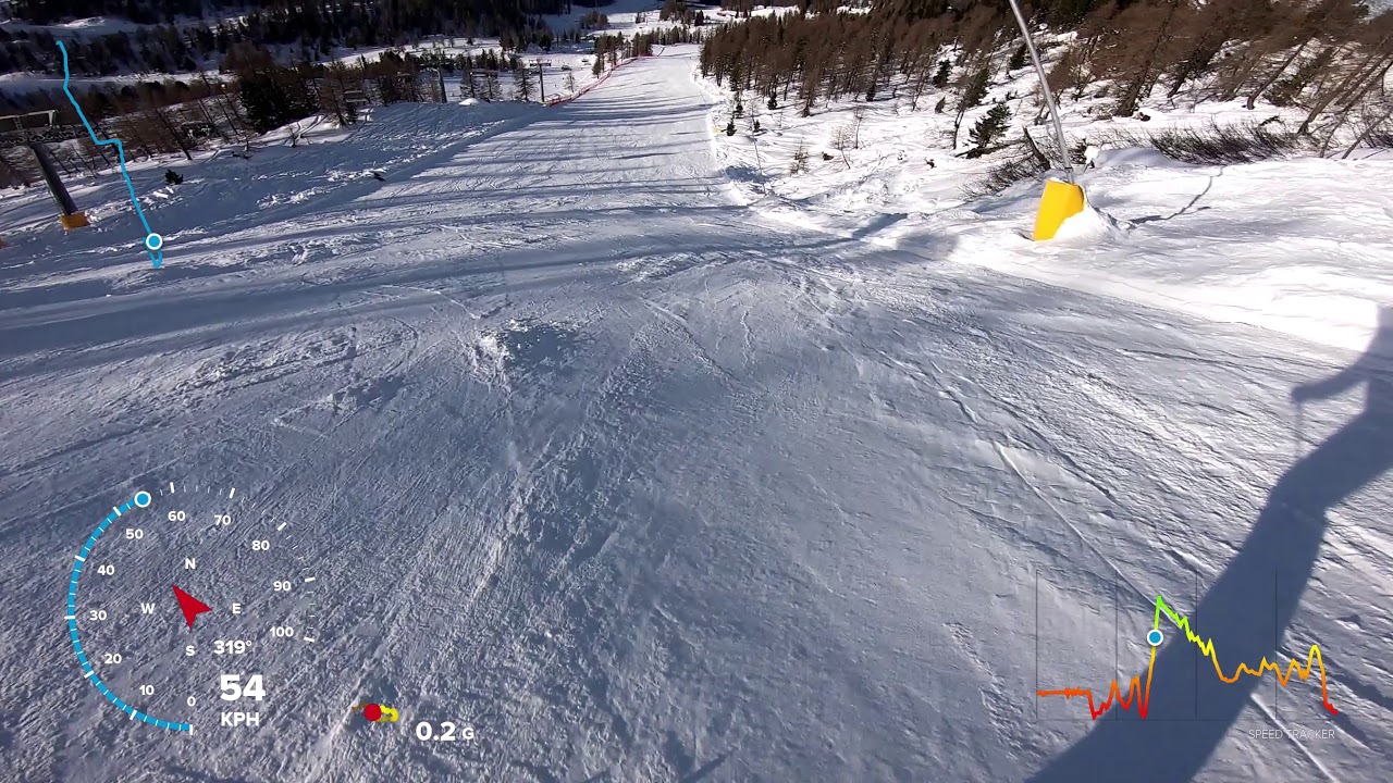 Skiing Little Grizly Black Slope @ Folgarida Marilleva, Mt. Vigo