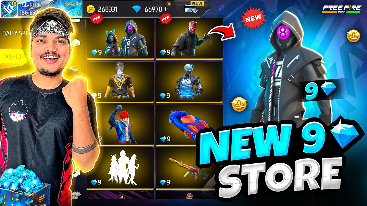 Free Fire I Got New Gun Skin And Bundle From New Store😍9999 Diamonds💎 -Garena Free Fire