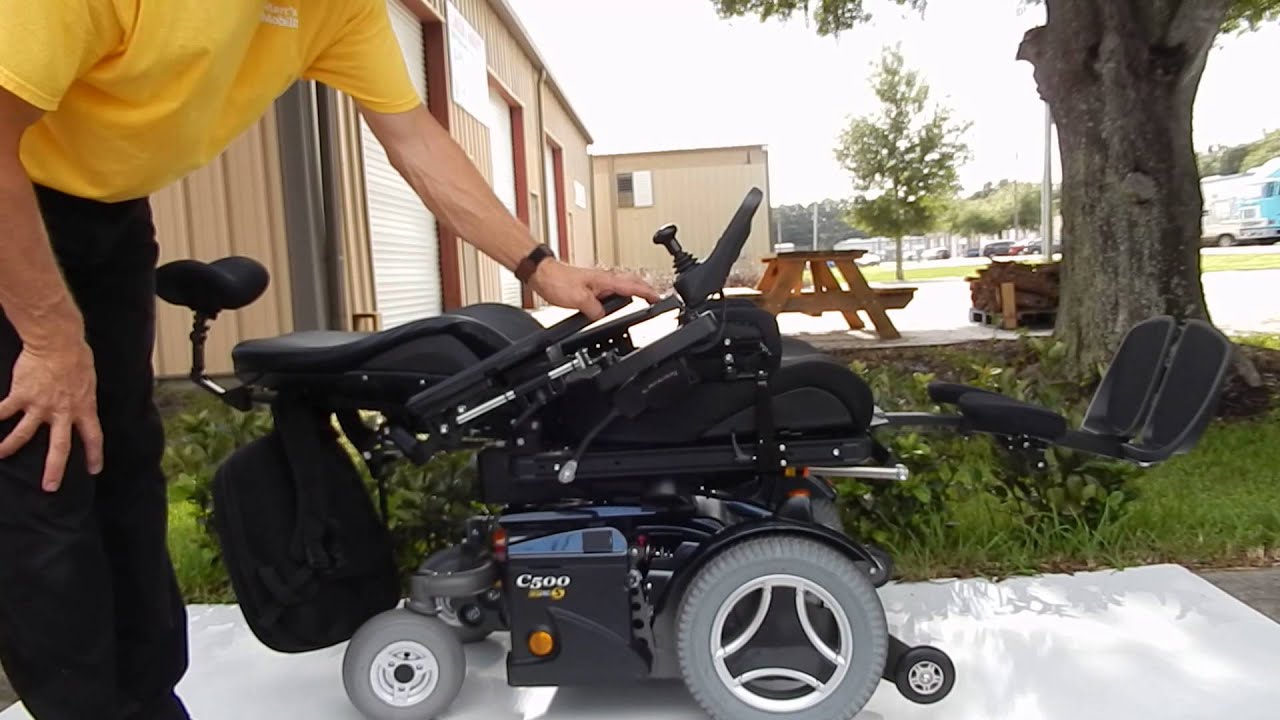 Permobil C500 Fully Loaded, Headlight, Tail Lights, Seat Lift, Tilt, Recline, Electric Legs
