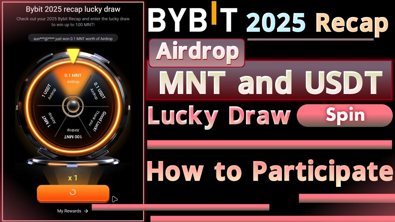 Bybit 2025 Recap Lucky Draw | MNT and USDT Airdrop | How to Participate