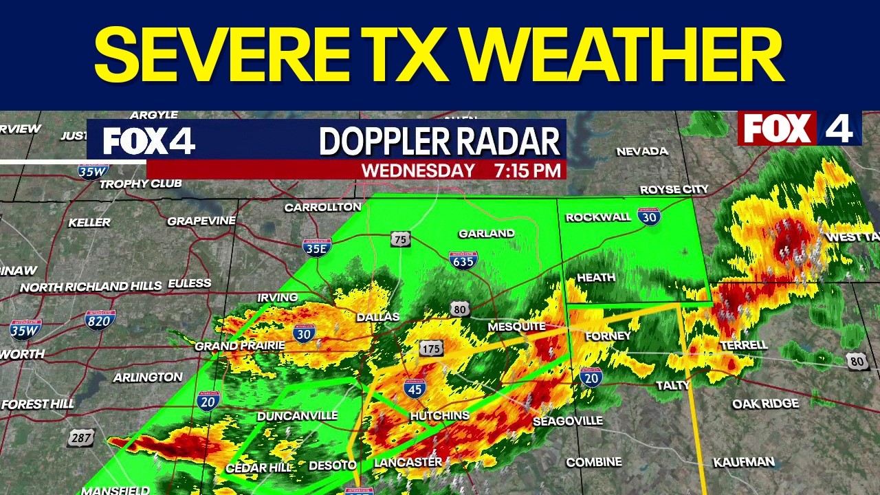 Tuesday weather briefing as thunderstorms hit North Texas