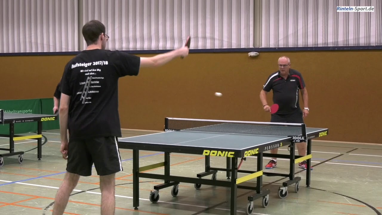 Tischtennis Herren 1. Bezirksklasse 4: TSV Steinbergen I - TSV Steinbergen II 9:2