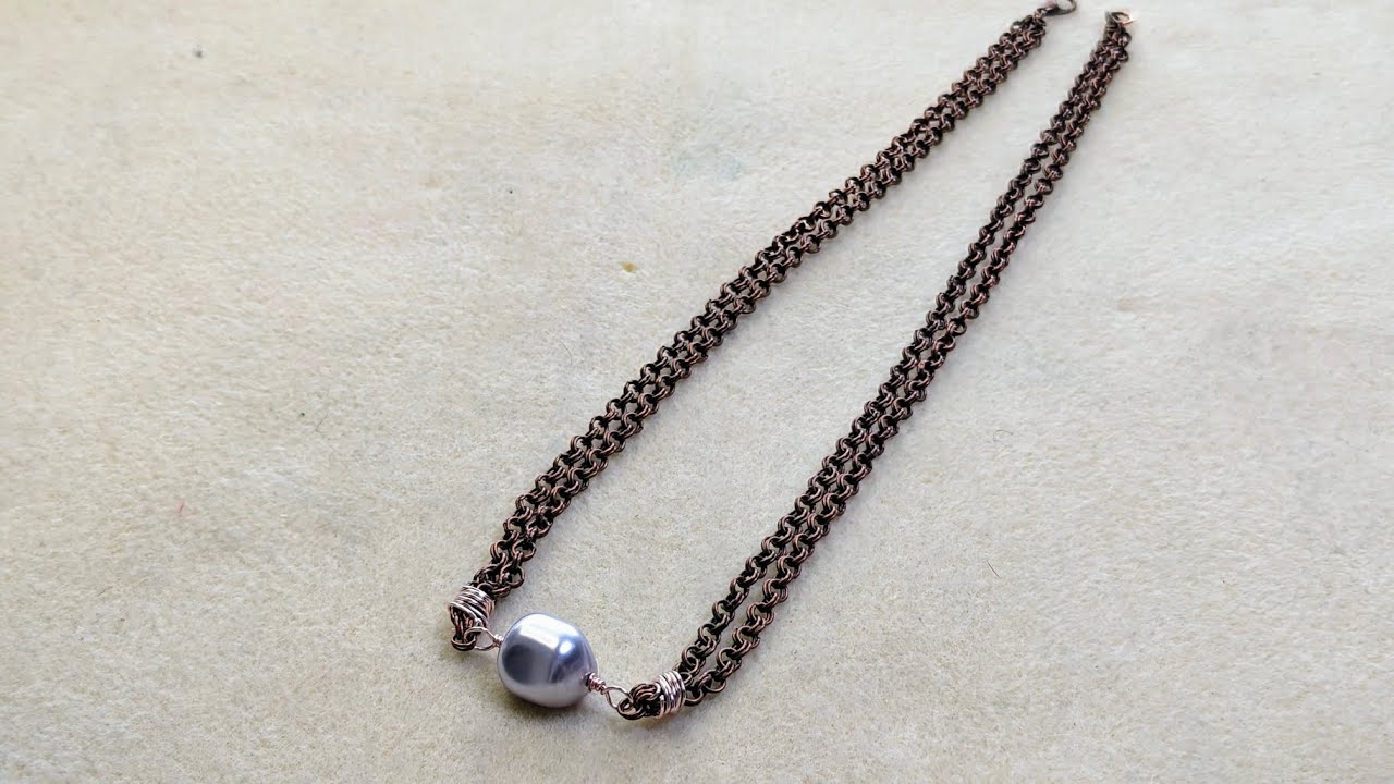 Quick and easy Sundance-inspired pearl necklace