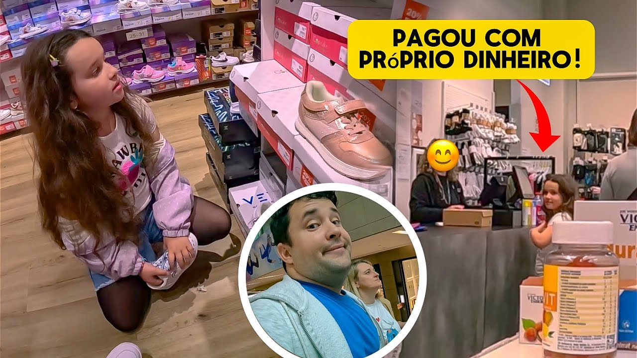CARINA FOI COMPRAR UM TÉNIS - família Eu Ela e a Bebê