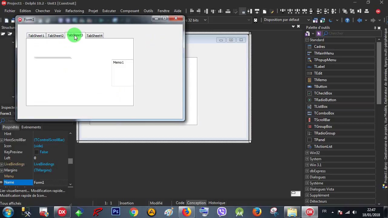Rad Studio Delphi 016 PageControl - 002 PageIndex