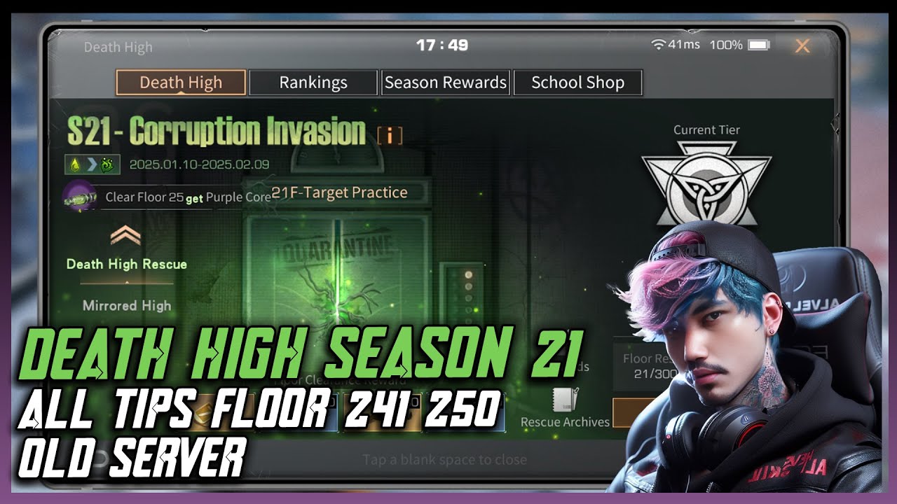 Death High Season 21 Floor 241-250 - Lifeafter DH Tips Boss Floor