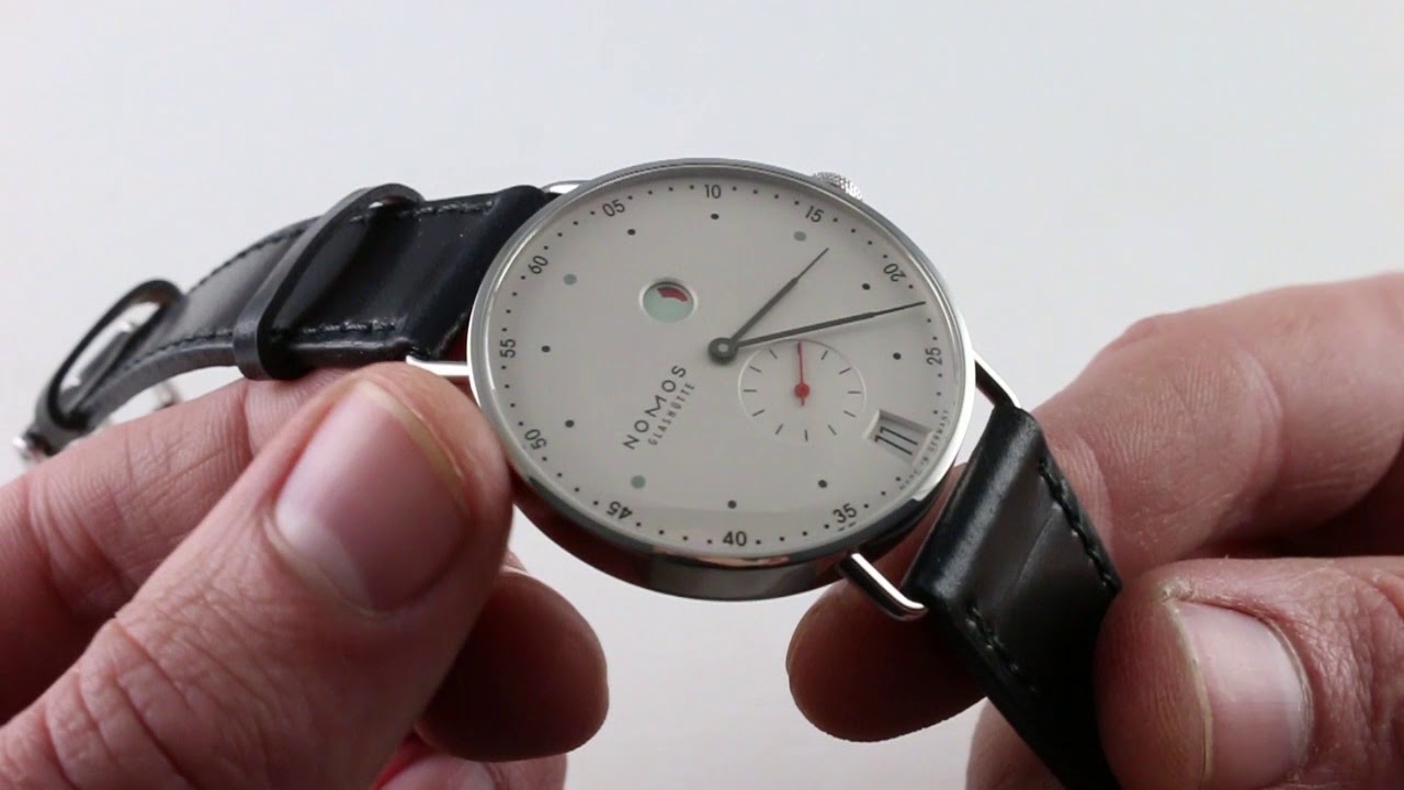 Pre-Owned Nomos Glashutte Metro Datum Gangreserve 1101 Luxury Watch Review