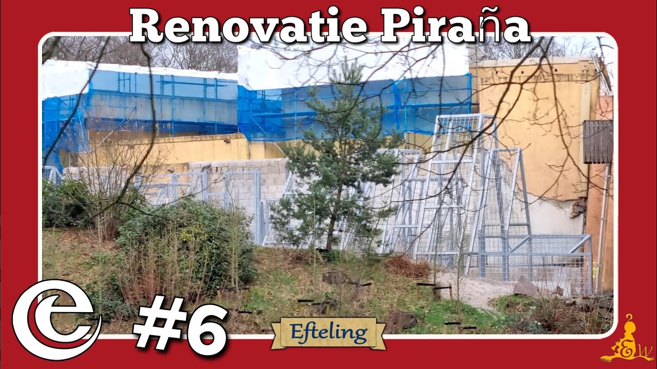 [#Efteling] 🛠️ Renovatie Piraña 2024 #6