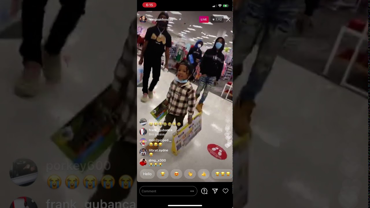 KING VON TAKES GRANDBABII SHOPPING, MAKES HIM PAY FOR ITEMS