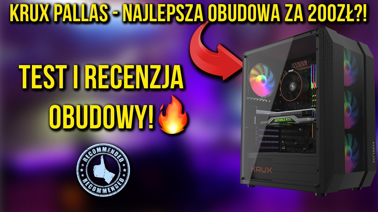 👉🏻KRUX PALLAS - ŚWIETNA OBUDOWA ZA 200ZŁ❓ | RECENZJA I TEST ☀️