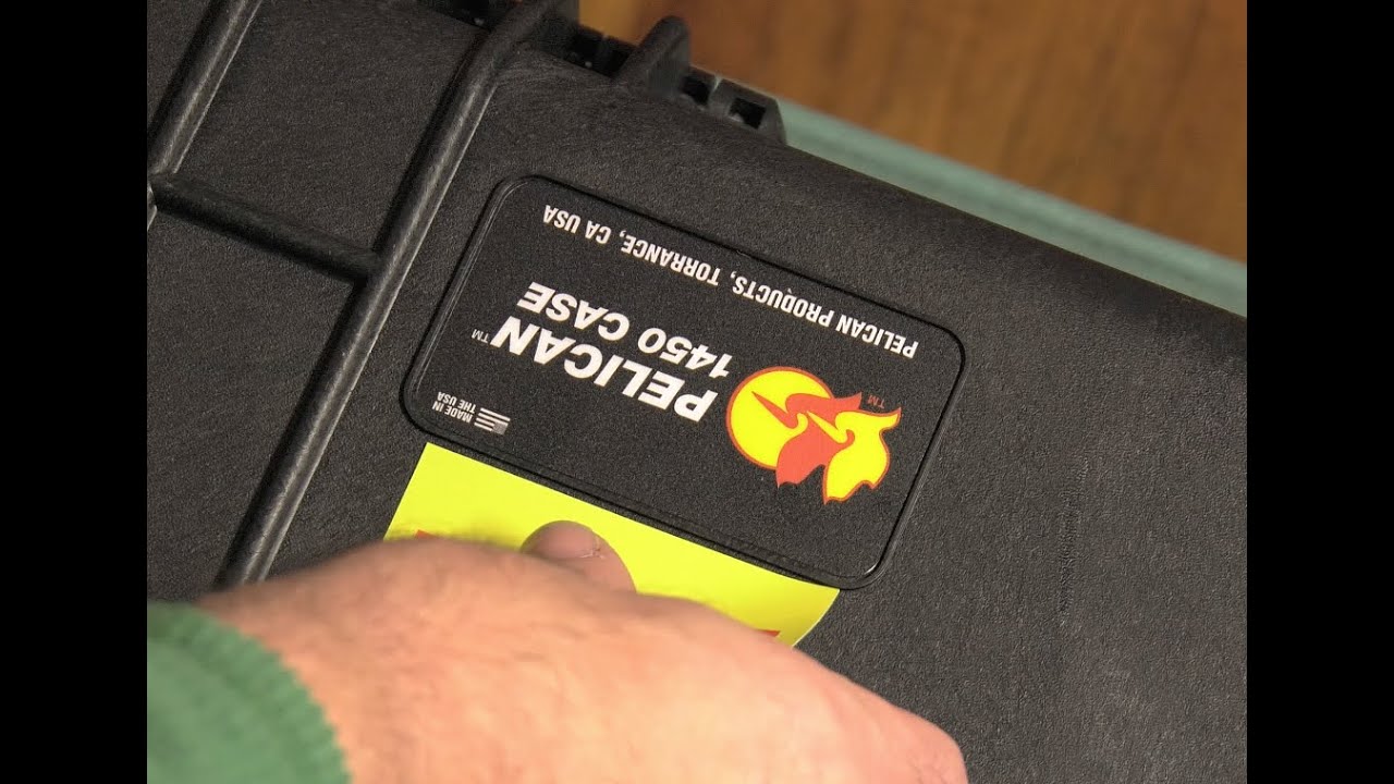 Pelican Case Setup, Pick-n-Pluck Foam Tutorial, Case 1450