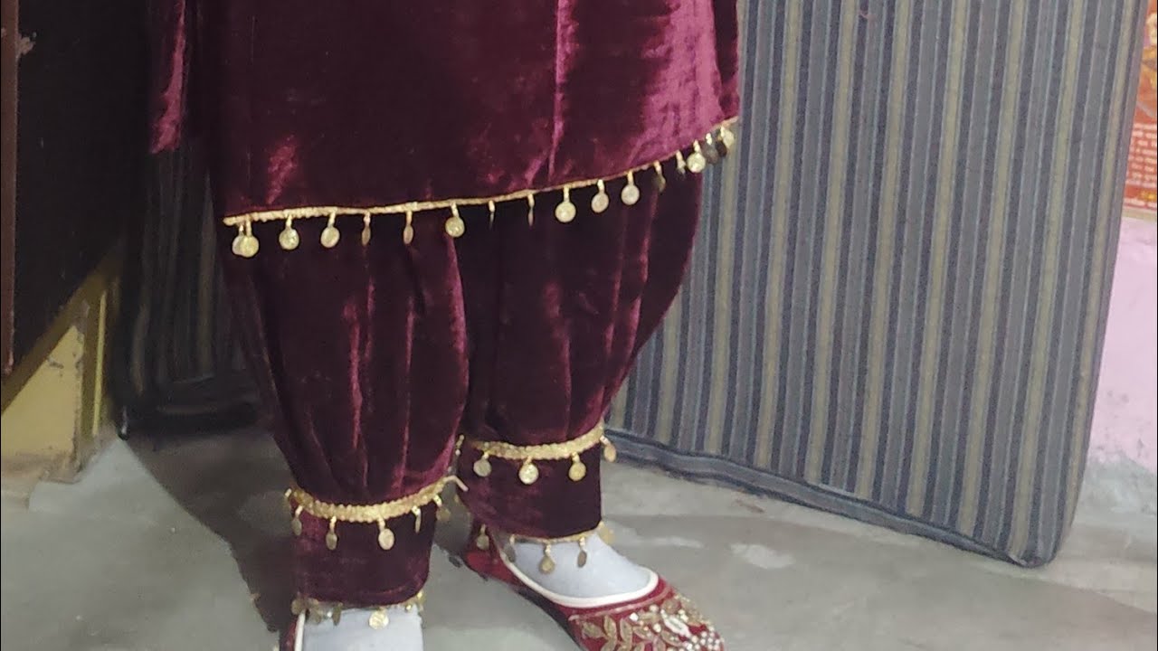 Trendy 🔥 Afghani salwar cutting and stitching | velvet Afghani salwar | viral Afghani salwar |