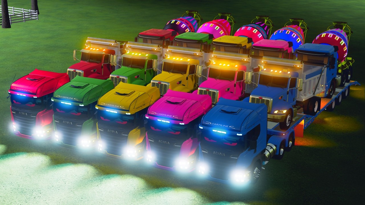 Transporting American Giant Trucks on a Crazy Mission! Farming Simulator 22 #68