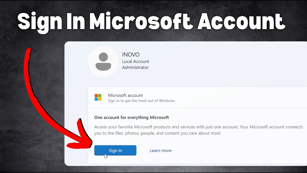 How To Sign In Microsoft Account In Windows 11 (Step-by-Step Guide)