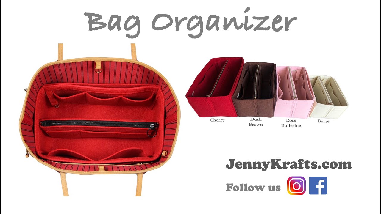JennyKrafts Custom Felt Bag Organizer, Promo Code Discount, Louis Vuitton, Hermes, Goyard, Longchamp