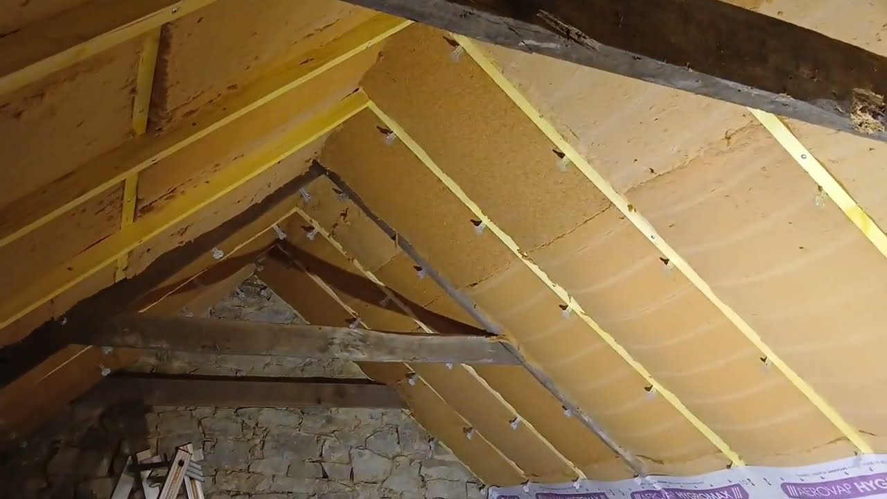 Laine de bois - Pose frein vapeur 