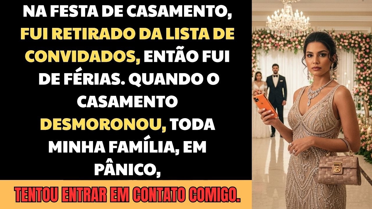 Me Retiraram da Lista de Convidados — Então Fui de Férias Enquanto o Casamento Caía em Caos
