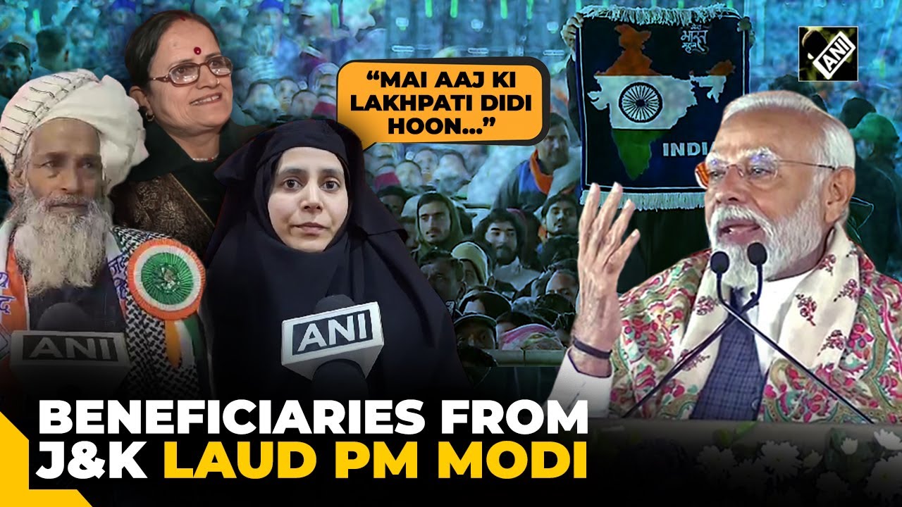 “Mai Lakhpati Didi Hoon…” beneficiaries of Centre’s schemes in J&K laud PM Modi’s efforts