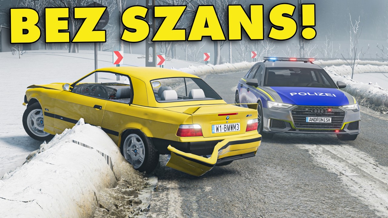 NIEMIECKA POLICJA ZŁAPAŁA STARE BMW W POLSKIM MIEŚCIE - Hogaty w BEAMNG.DRIVE