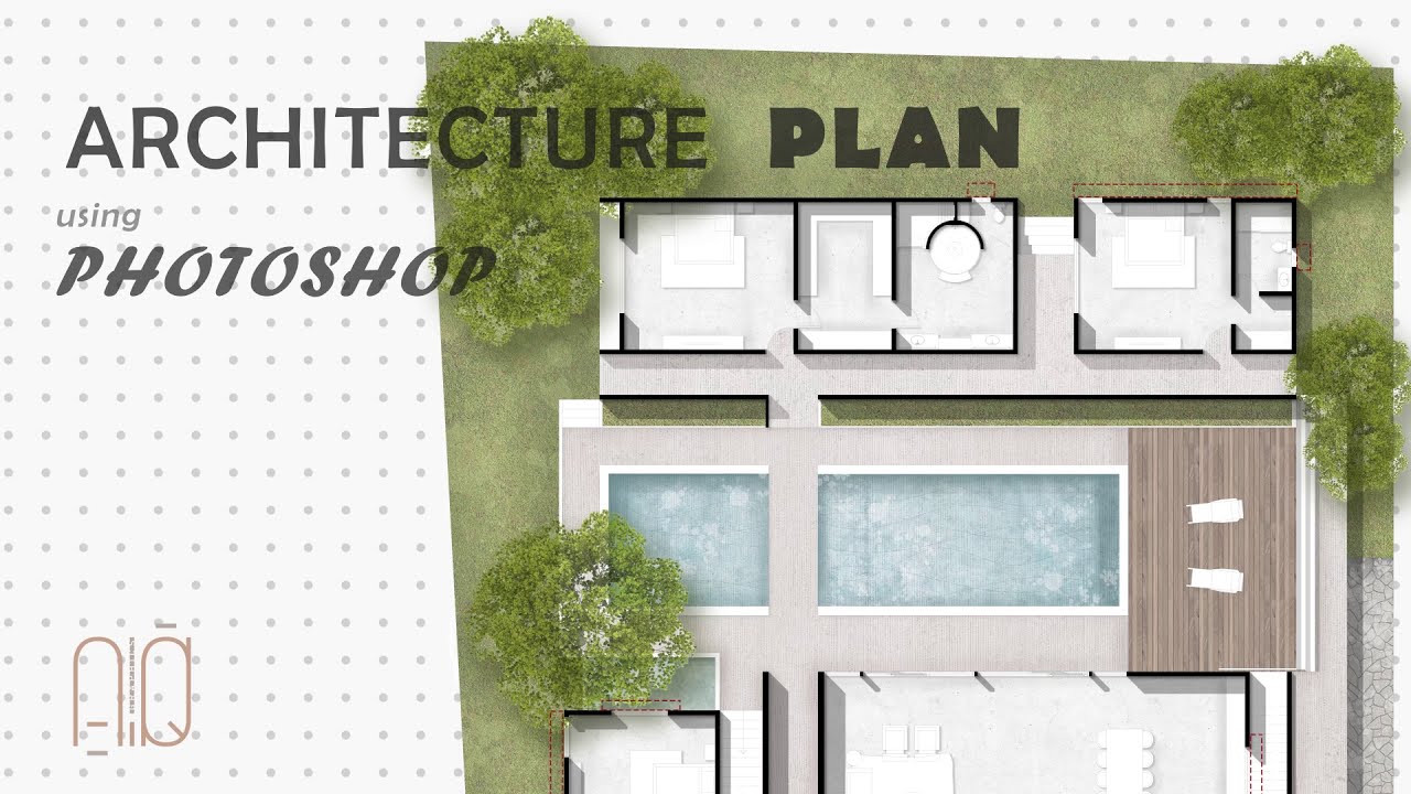Rendering Architecture Plan in Photoshop Tutorial