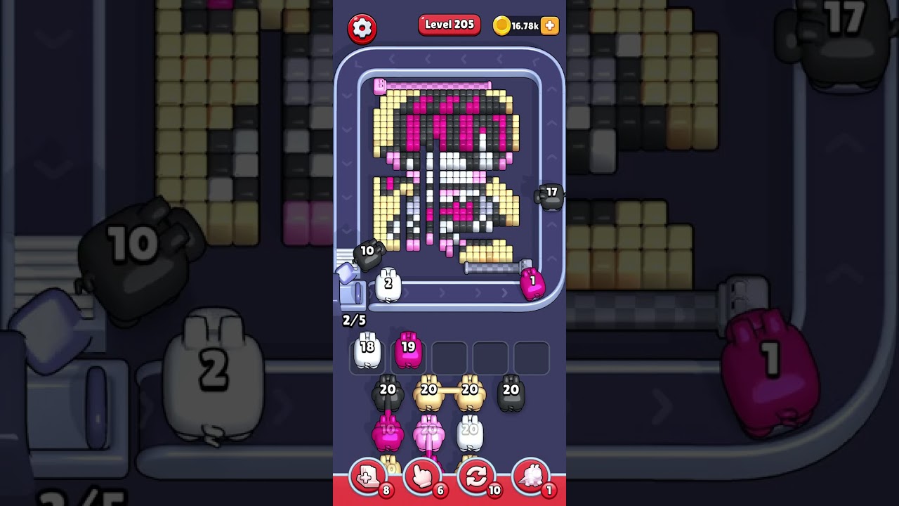 Pixel flow level 205 very hard slow speed 