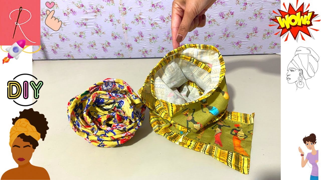 INCRÍVEL PEÇA FEITA COM TECIDO E ARAME 🔥 VÁRIAS FORMAS DE USAR 🔥 TURBANTE ARAMADO