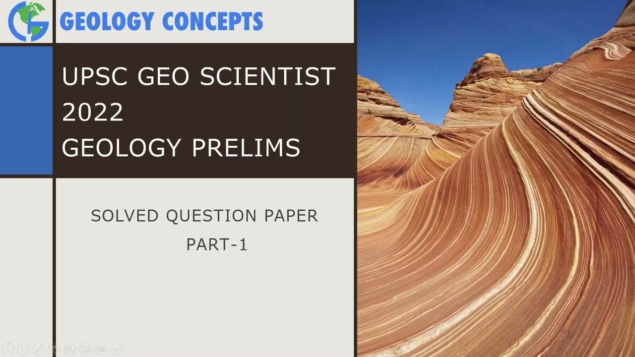 UPSC GeoScientist Prelims 2022 Solution | Part-1
