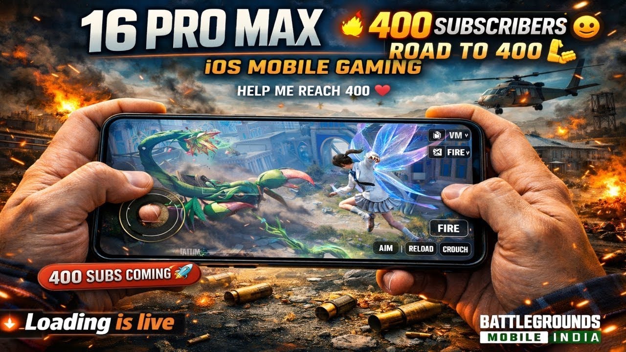 400 subscribers | Loading is Live – BGMI Live Stream