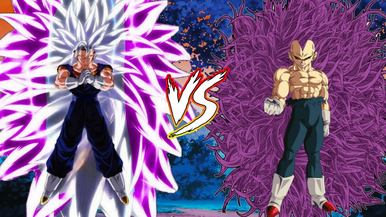 Vegito vs Vegeta all forms to infinity #vegito #vegeta #dbs