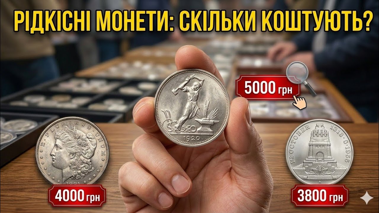 ЗОЛОТО $5174! 🚀 Штемпельні 50 копійок за 5000 грн та Долар Моргана. Зліт Нивки!!! (08.03.26)