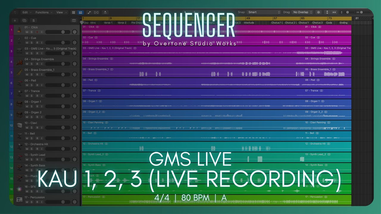 GMS Live - Kau 1, 2, 3 (Live Recording) | Sequencer | [Paid]