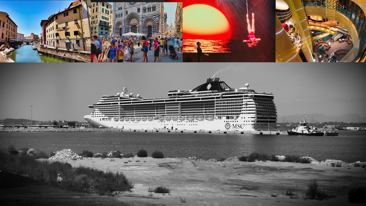 Crucero por el Mediterráneo en el MSC Fantasía  Julio 2024 4K
