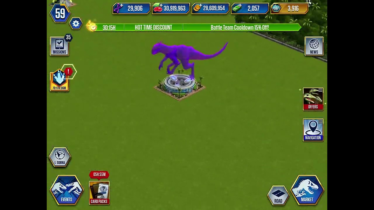 Moving dinosaurs in Jurassic World the game ￼