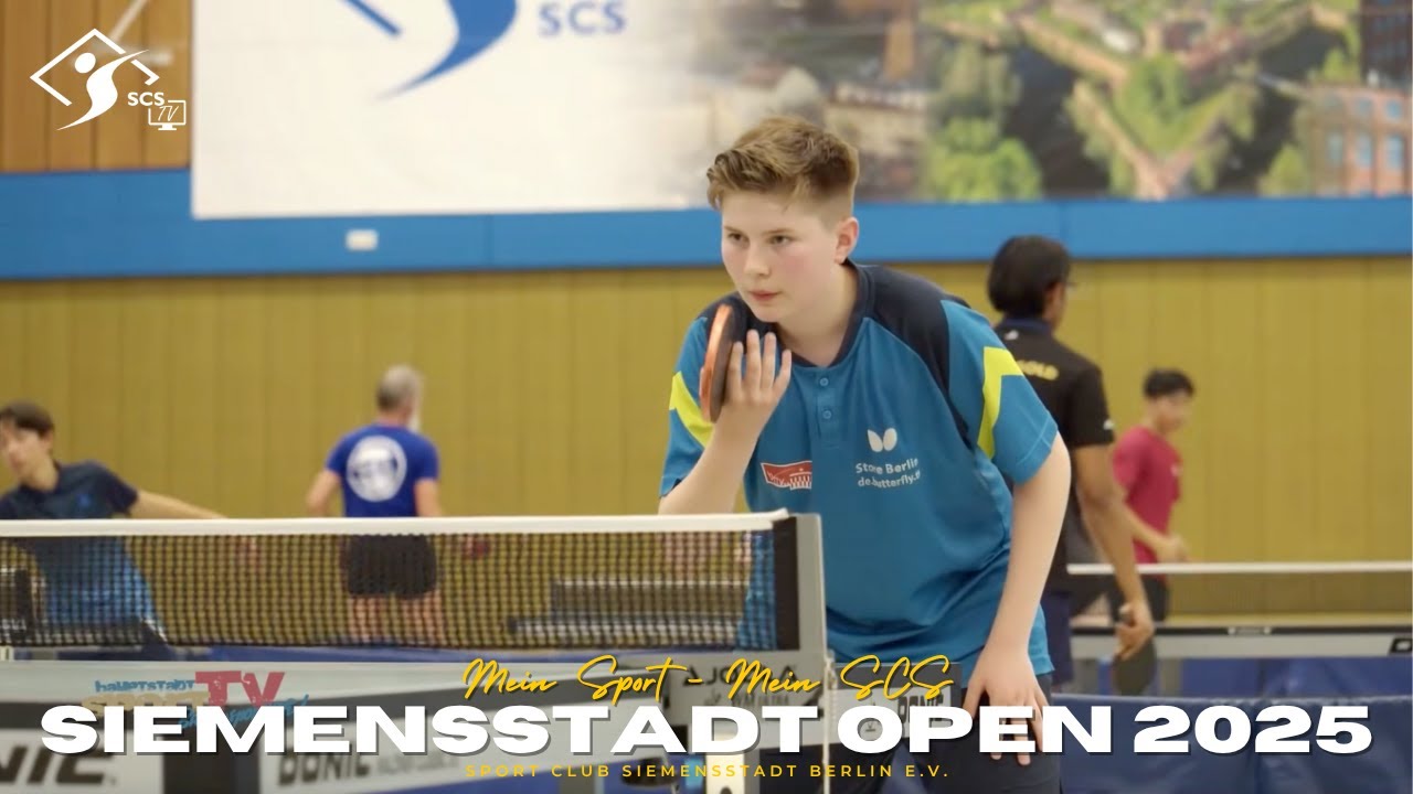 SIEMENSSTADT OPEN 2025 🏓 | Tischtennis auf Top-Niveau in Berlin-Spandau!