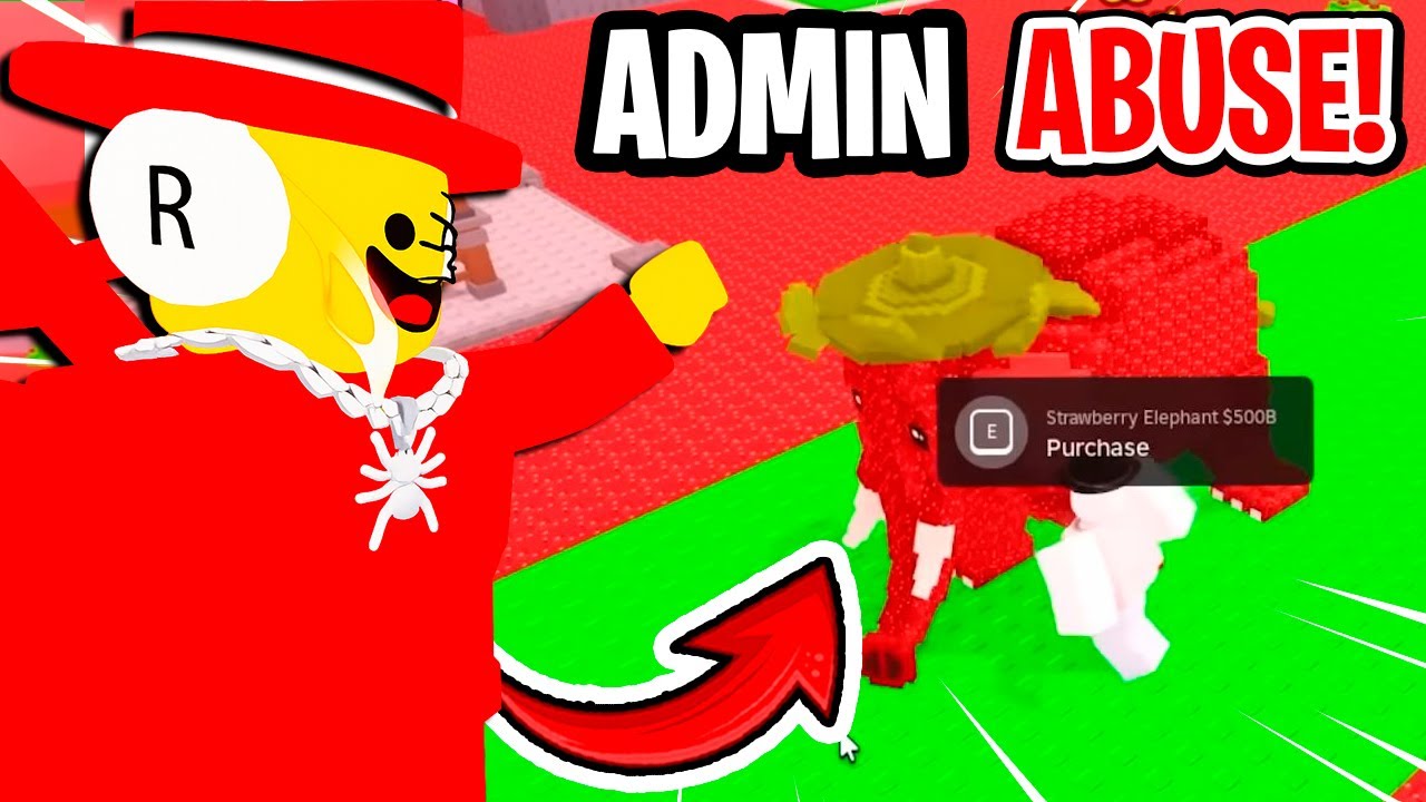 JUGAMOS el MEJOR ADMIN ABUSE de la HISTORIA con 2 STRAWBERRY ELEPHANT!! Steal a Brainrot