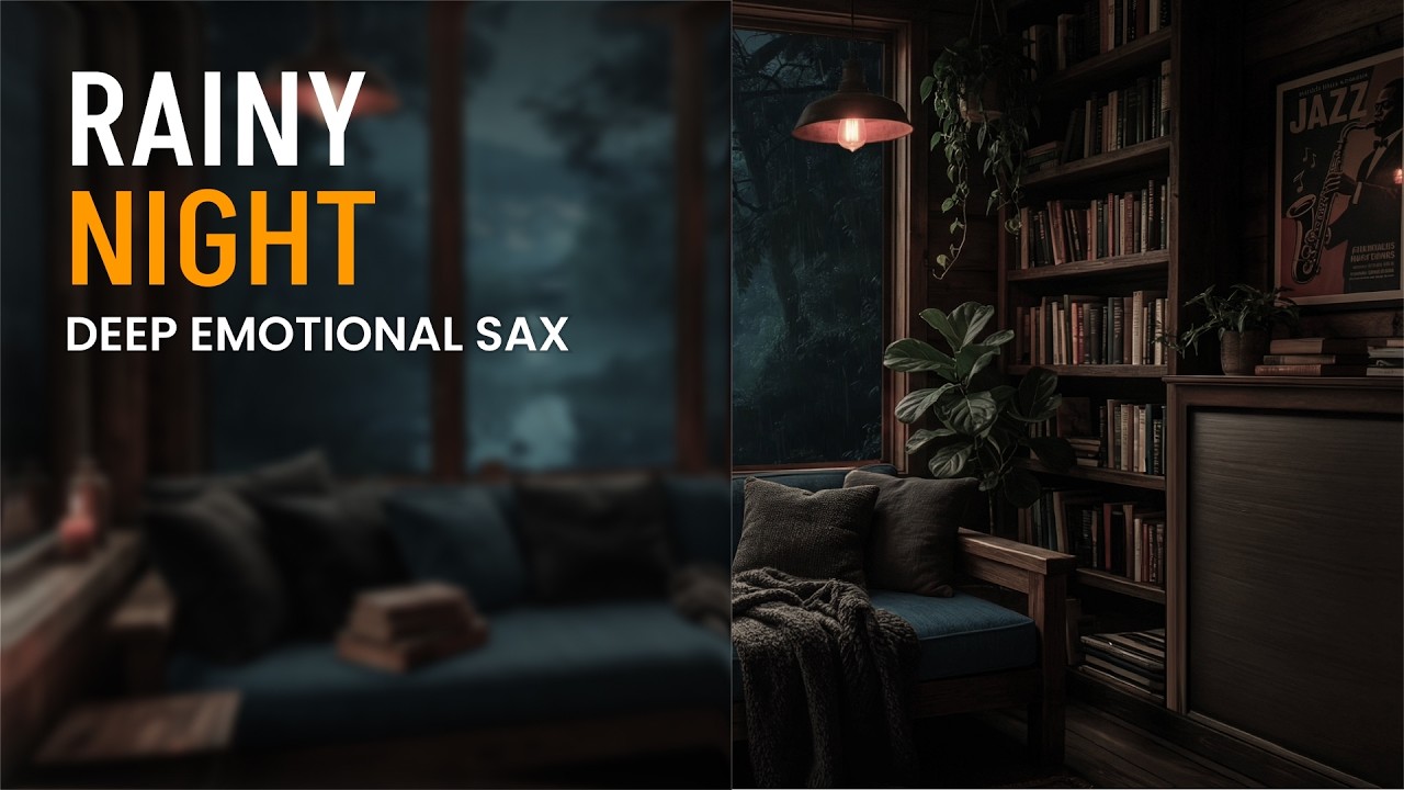 Late Night Saxophone 🎷 Deep Emotional Jazz for Sleep & Thinking (Rainy Night)
