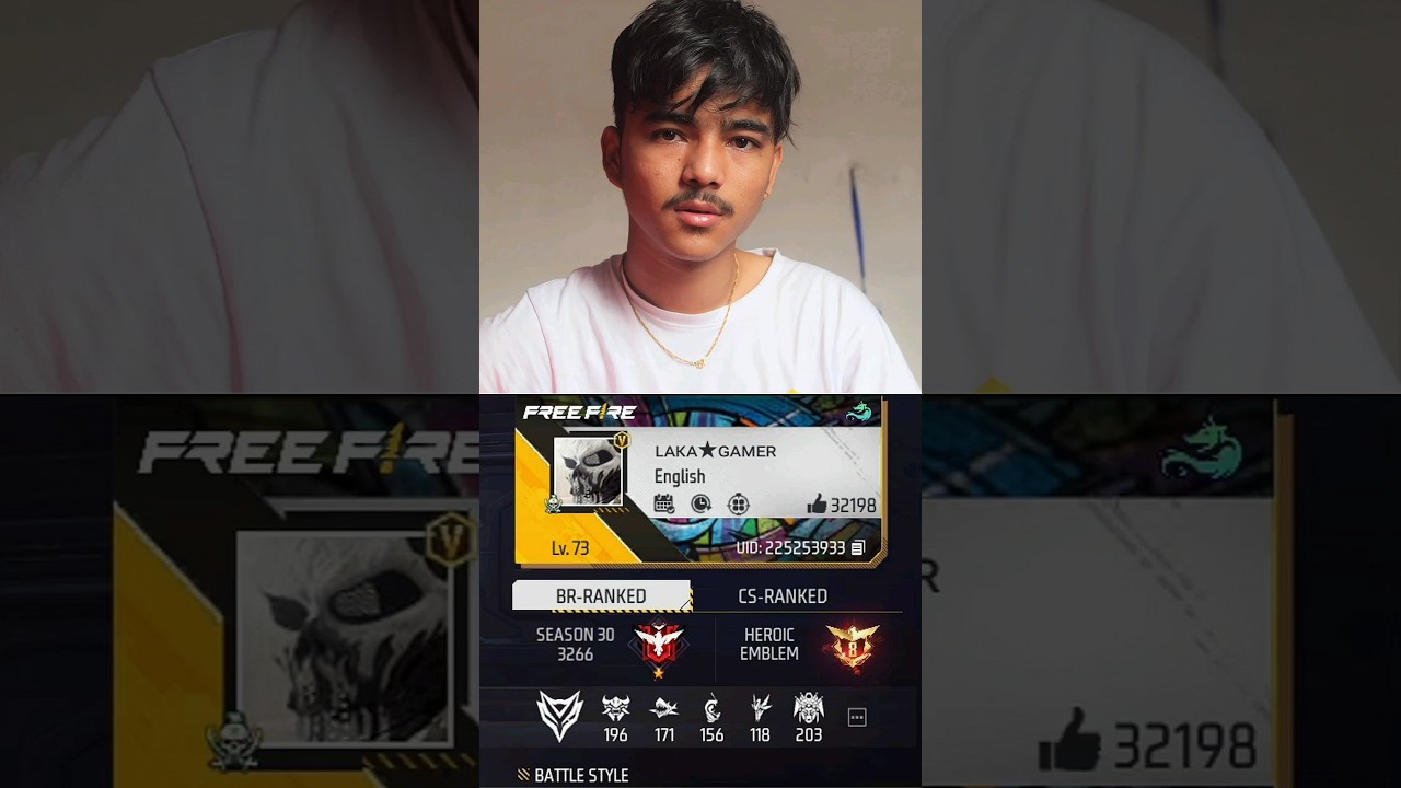 Laka Gamer Free Fire ID #shorts #freefire #lakagamer #desigamer #totalgaming #tondegamer #sksabirbos