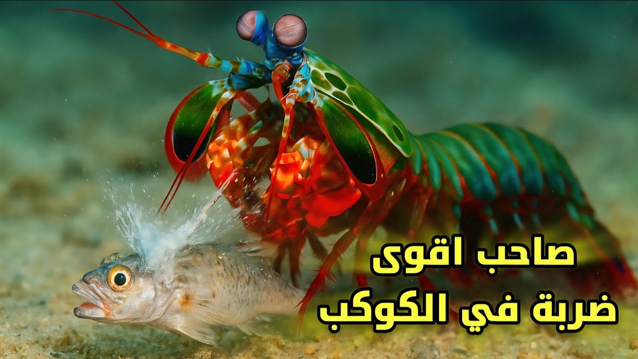 الروبيان السرعوف(الجمبري الملاكم).. أسرع ضربة في عالم الحيوان! ⚡🦐