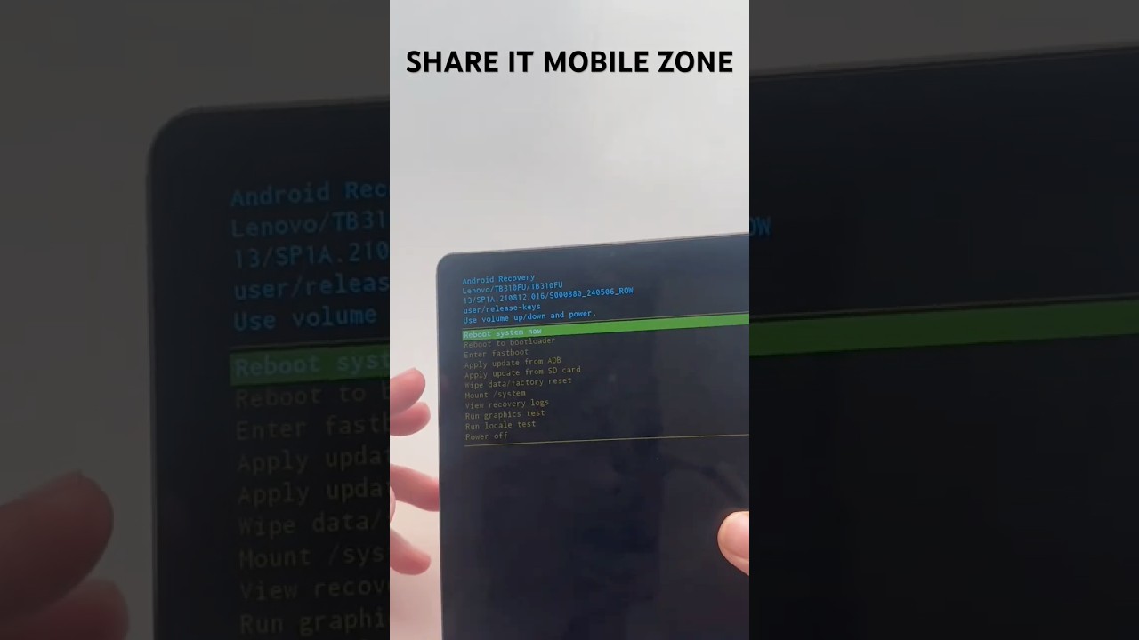 lenovo tab m9 9 tablet Hang on logo problem (Hard reset) #lenovotab #for #tech #tranding #viralshort