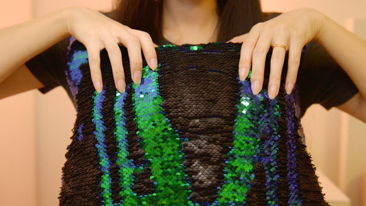 ASMR Satisfying Sequin/Mermaid Pillow Scratching Sounds (No Talking)