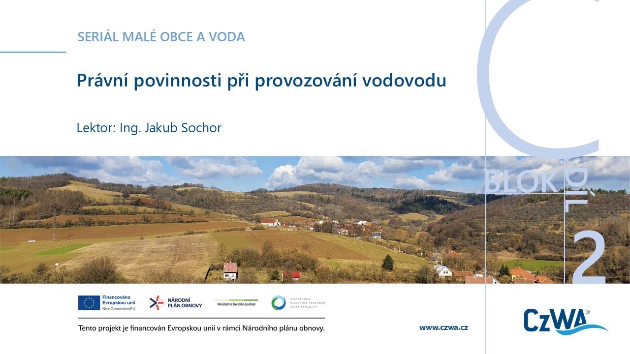 C2 Právní povinnosti při provozování vodovodu